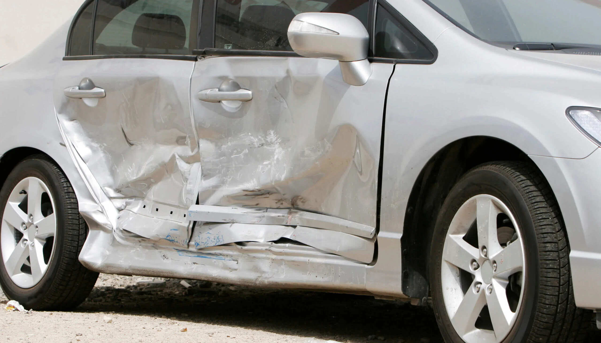 Side impact crash.